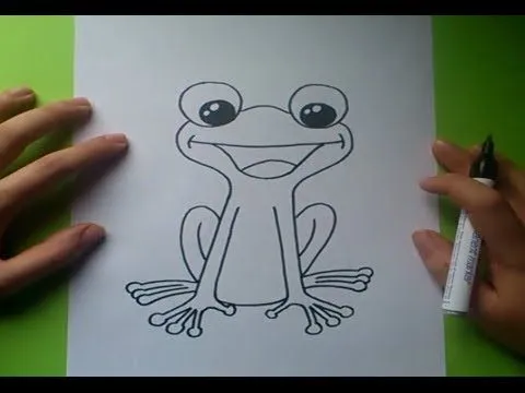 Como dibujar una rana paso a paso 2 | How to draw a frog 2 - YouTube