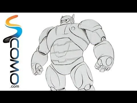 Cómo dibujar al robot de Big Hero 6 - YouTube