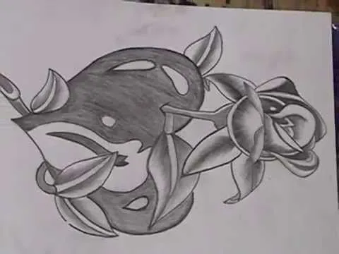 Como dibujar una rosa en un corazon - YouTube Como dibujar una rosa en un corazon - YouTube