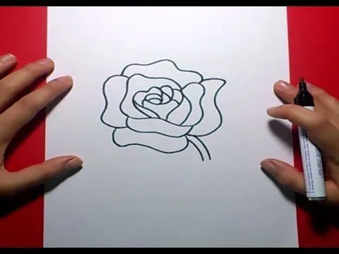Como dibujar una rosa paso a paso 4 | How to draw a rose 4 - YouTube