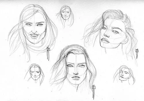 Como dibujar rostros humanos de perfil - Imagui