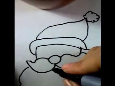 Como dibujar a Santa Claus FÁCIL - YouTube