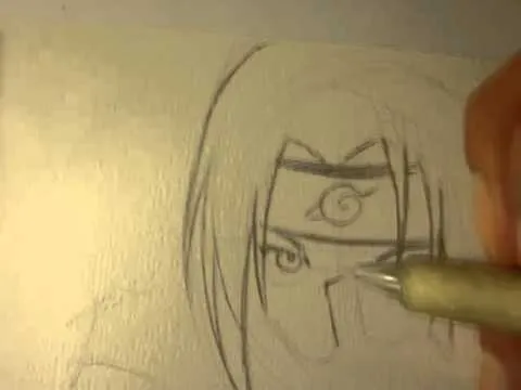 como dibujar a sasuke, estructura - YouTube