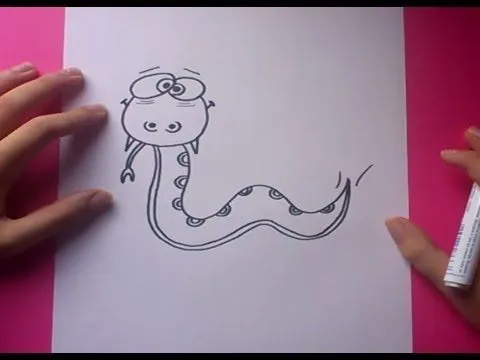 Como dibujar una serpiente paso a paso 5 | How to draw a snake 5 ...