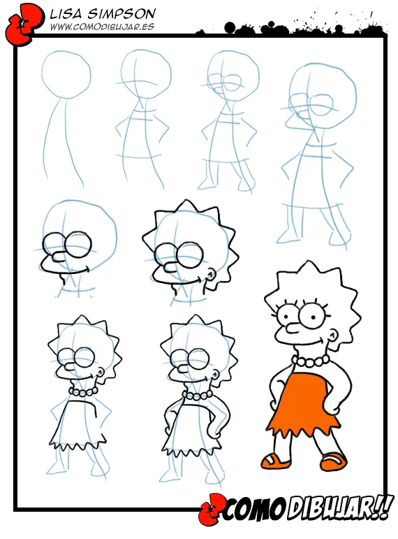 Dibujos para dibujar paso a paso de los Simpsons - Imagui