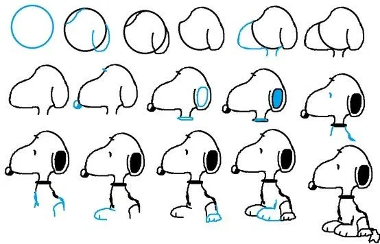Como dibujar a Snoopy | Aprendiendo a dibujar | Pinterest | Snoopy