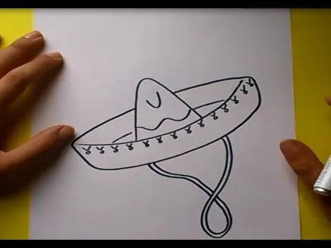 Como dibujar un sombrero paso a paso | How to draw a hat - YouTube