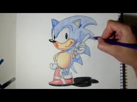 Cómo dibujar a Sonic paso a paso con lápices - Dibujos para Pintar ...