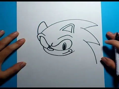 Como dibujar a Sonic paso a paso - Sonic | How to draw Sonic ...