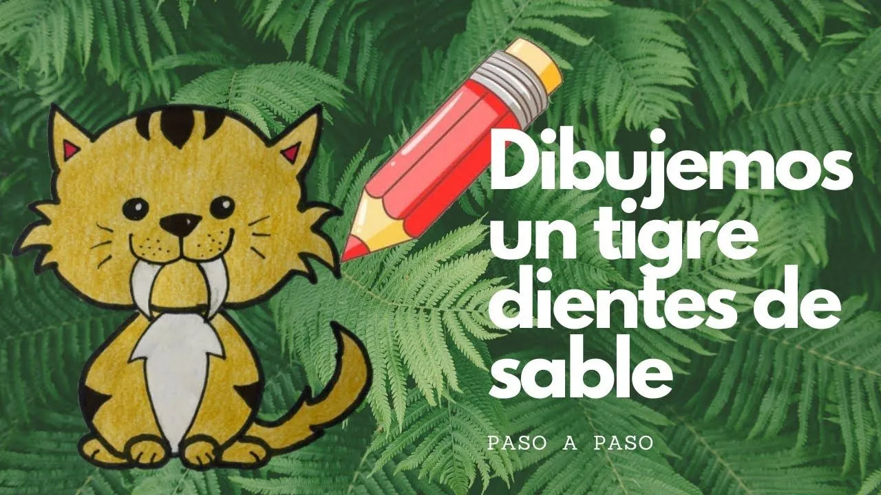 Como Dibujar un Tigre Dientes de Sable Paso a Paso - YouTube