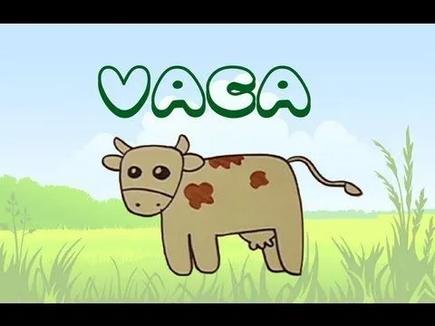 Cómo dibujar una vaca. Dibujos para niños. - YouTube