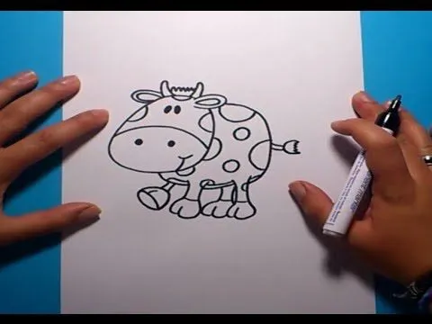 Como dibujar una vaca paso a paso | How to draw a cow - YouTube