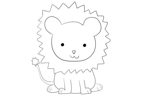 Dibujo de leon tierno - Imagui