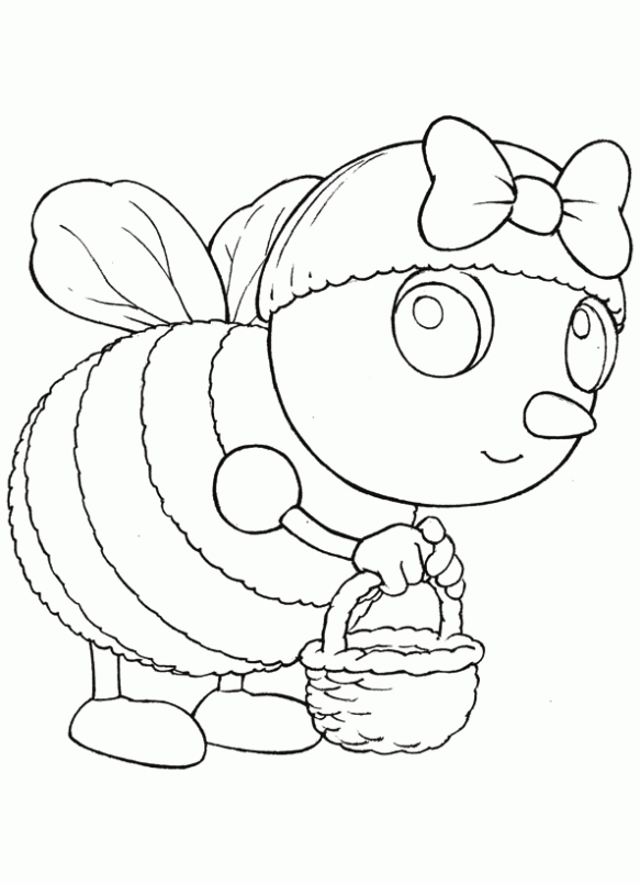 Dibujos para colorear de abejas infantiles - Imagui