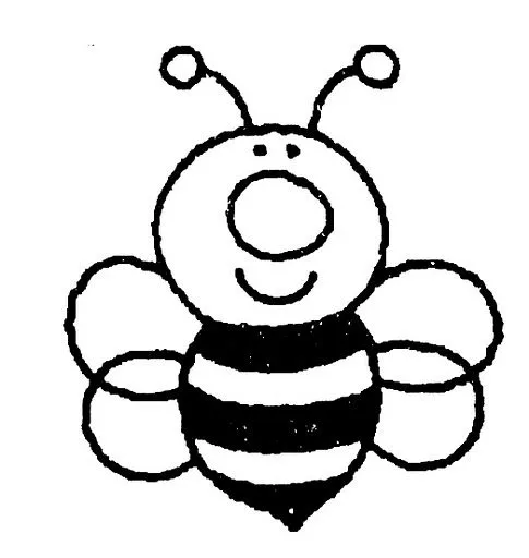 Dibujo abeja para colorear e imprimir - Imagui