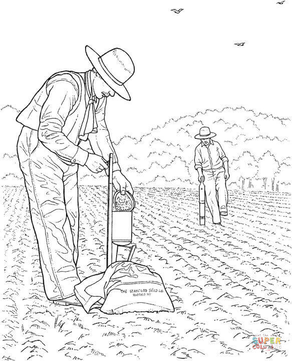Dibujo de Agricultura para colorear | Dibujos para colorear ...