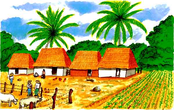 Dibujo del ambiente rural - Imagui