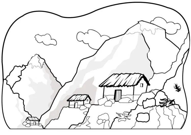Dibujo de ambiente rural - Imagui