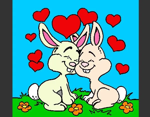 Dibujo de Amor de Conejos pintado por Joceelyn en Dibujos.net el ...