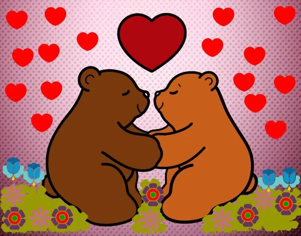 Dibujo de amor de oso pintado por Mimami en Dibujos.net el día 17 ...