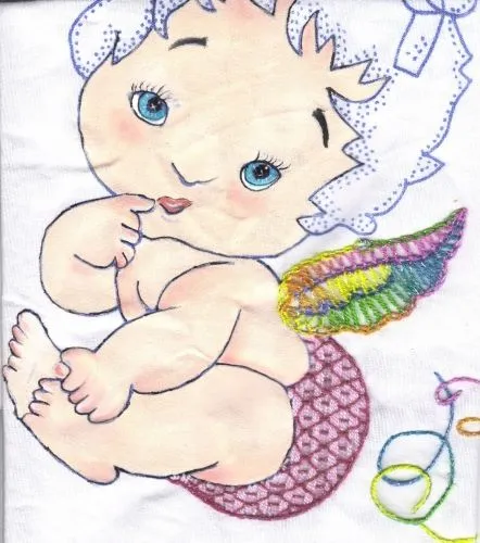 Dibujo de angelita bebé - Imagui