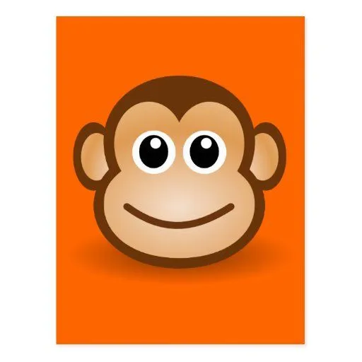 Carita animada de mono - Imagui