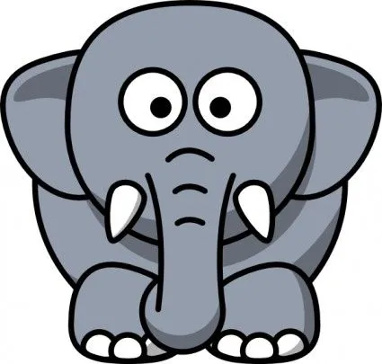 Dibujos Animados Elefante Clip Art-Vector Clip Art-vector Libre ...