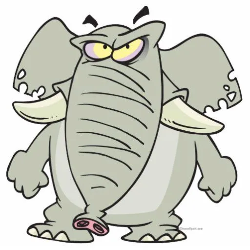 dibujo animado enojado enojado del elefante del gr esculturas ... dibujo animado enojado enojado del elefante del gr esculturas ...