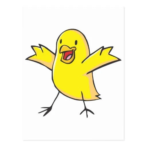 Dibujo animado feliz del pollo del bebé pegatina redonda | Zazzle