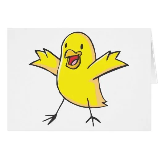 Dibujo animado feliz del pollo del bebé pegatina de Zazzle.