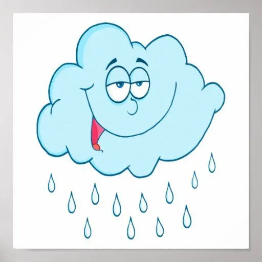 dibujo animado feliz tonto de la nube de lluvia impresiones | Zazzle dibujo animado feliz tonto de la nube de lluvia impresiones | Zazzle
