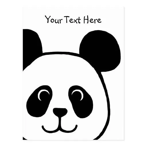 Como dibujar la cara de un oso panda - Imagui