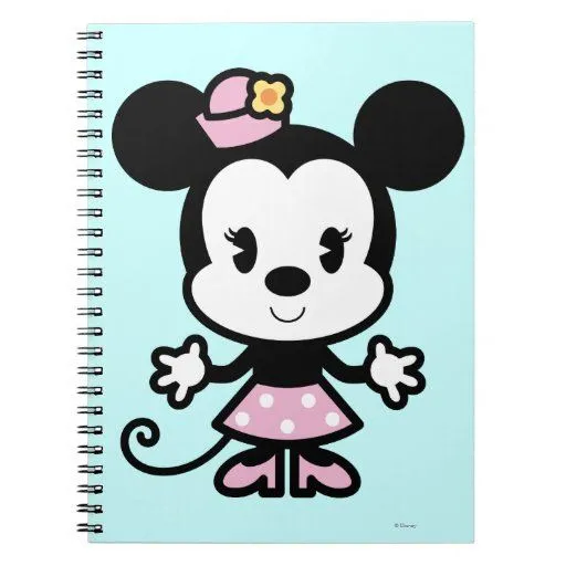 Dibujo animado de Minnie Mouse Spiral Notebook | Zazzle