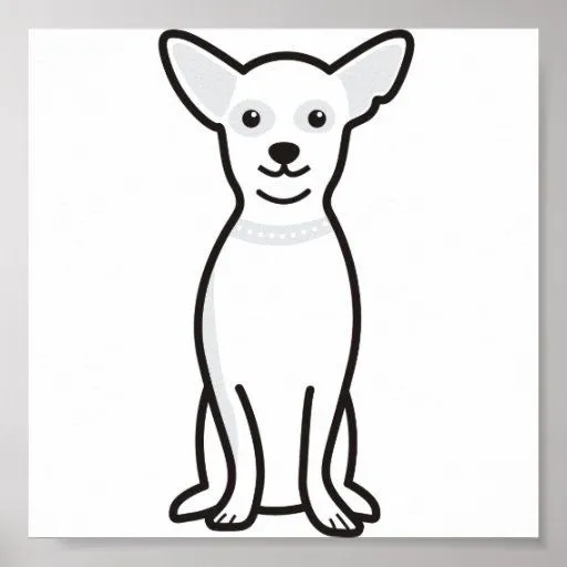 Dibujo animado del perro de la chihuahua impresiones | Zazzle