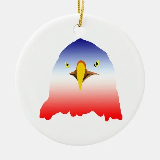 dibujo animado rojo blanco azul del águila ornamentos para reyes ... dibujo animado rojo blanco azul del águila ornamentos para reyes ...