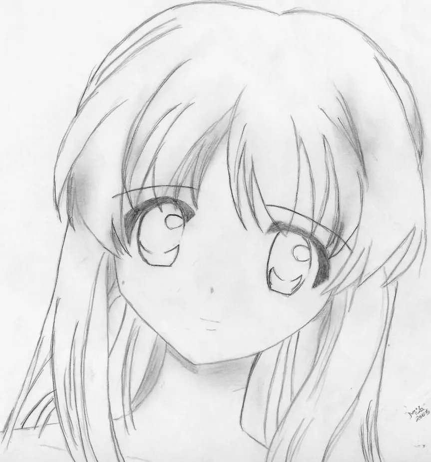 Dibujo de anime triste - Imagui