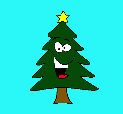 Dibujo de árbol navidad pintado por Pino en Dibujos.net el día 25 ...