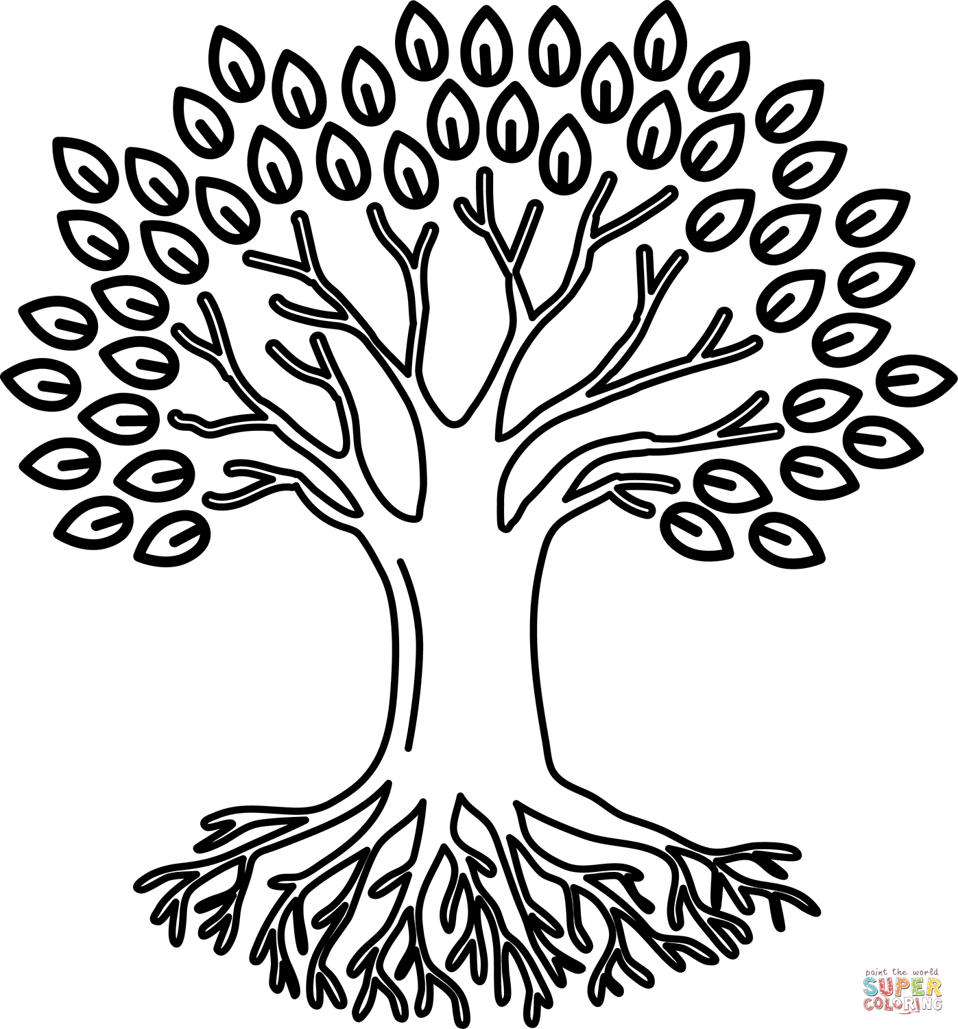 Dibujo de Árbol de la vida para colorear | Dibujos para colorear imprimir  gratis