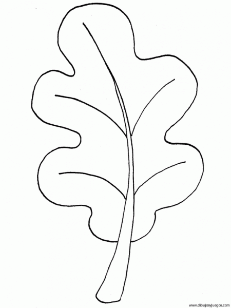Dibujos para colorear de hojas de arbol - Imagui