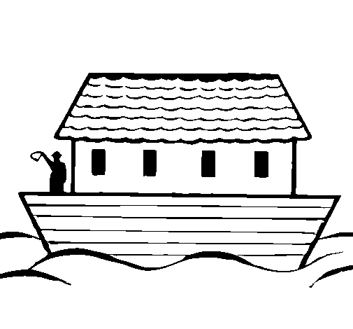 Dibujo de Arca de Noe para Colorear - Dibujos.net
