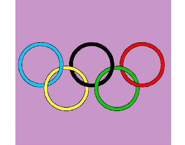 Dibujo de los aros olimpicos pintado por Minnieguay en Dibujos.net ...
