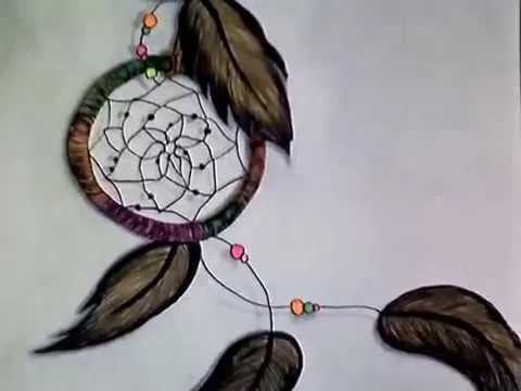 Dibujo-Atrapasueños y León - YouTube