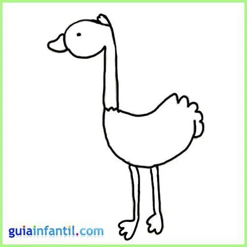 Dibujo de avestruz para imprimir y colorear - Aprende a dibujar ... Dibujo de avestruz para imprimir y colorear - Aprende a dibujar ...