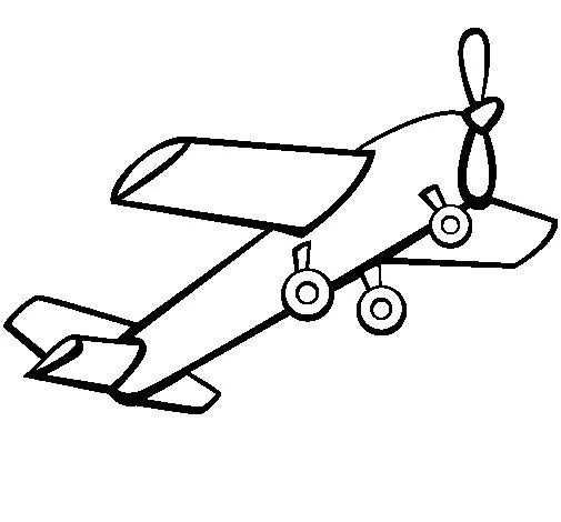 Dibujo de Avión de juguete para Colorear - Dibujos.net