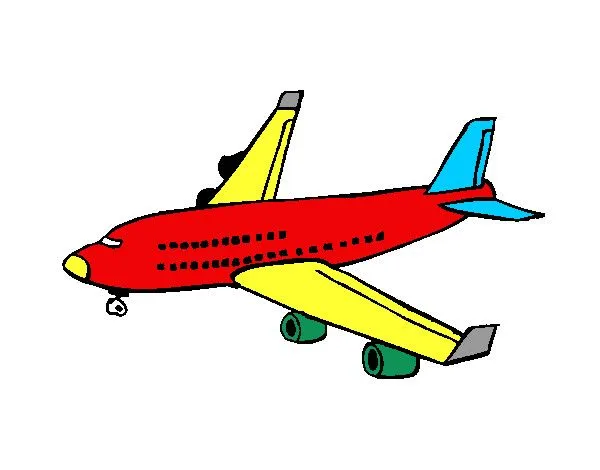 Dibujo de Avión de pasajeros pintado por 46252414 en Dibujos.net ...