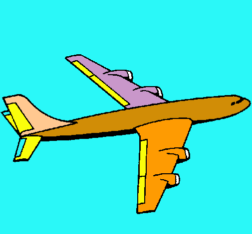 Dibujo de Avión pintado por Color en Dibujos.net el día 23-04-11 a ...