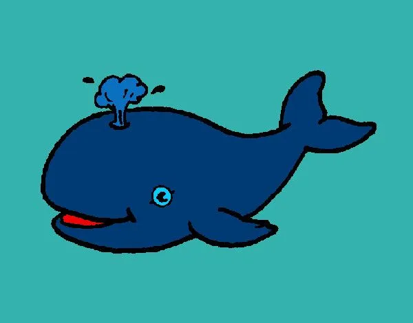 Dibujo de La ballena azul pintado por Davalos en Dibujos.net el ...