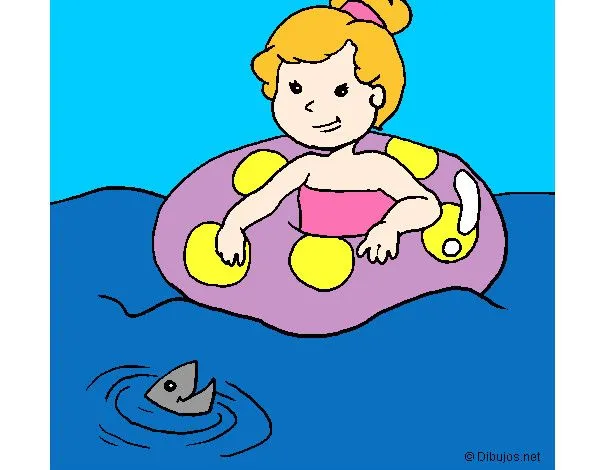 Dibujo de bañandose en el mar pintado por Raquel99 en Dibujos.net ...