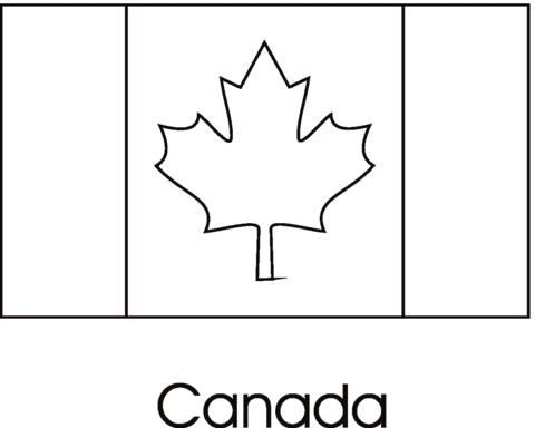 Dibujo de Bandera de Canada para colorear | Dibujos para colorear ...