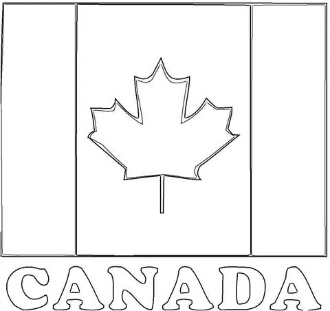 Dibujo de Bandera De Canadá para colorear | Dibujos para colorear ...